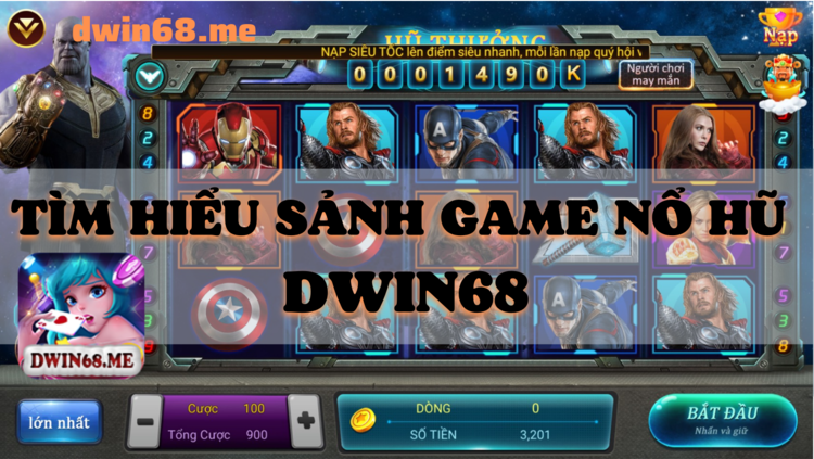 Nổ hũ DWIN68, Game slot DWIN