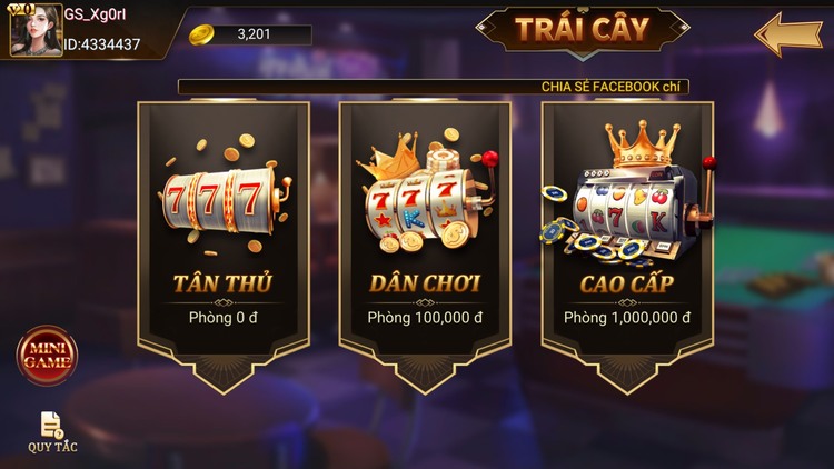 Sảnh game trái cây DWIN