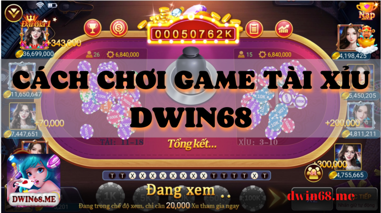 Tài xỉu DWIN, Game tài xỉu